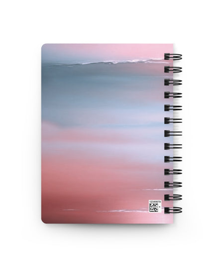 Gray Sea Pink Fog Spiral Bound Journal, 5" x 7" 150 pages