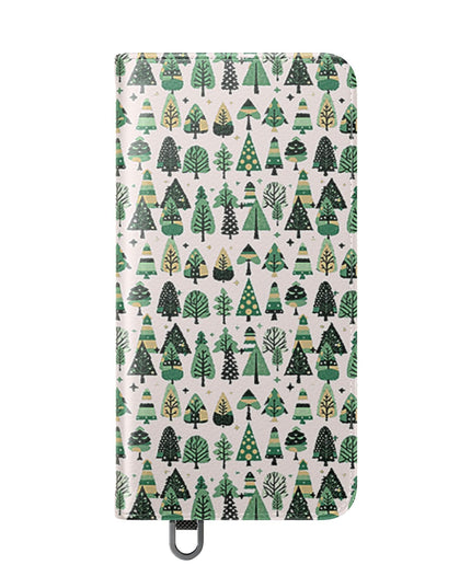 Mini Vintage Green Trees Flip Cases, Samsung Galaxy S25