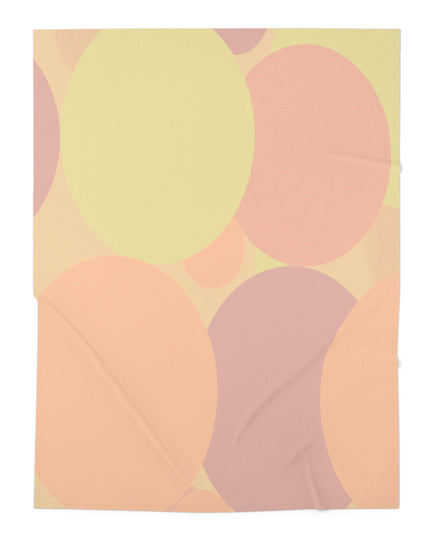 Pastel Hot Peach Patches Baby Swaddle 30″×40″ Blanket