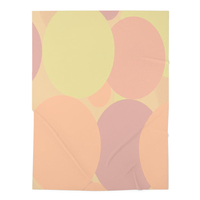 Pastel Hot Peach Patches Baby Swaddle 30″×40″ Blanket