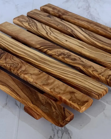 Olive Wood Pan Coaster