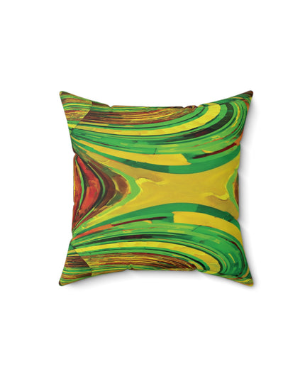 Uzi Spiral Beta 14" x 14" Faux Suede Square Pillow