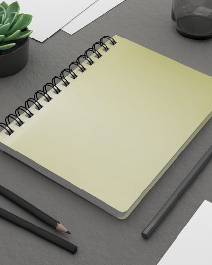 Lemon Fade Spiral Bound Journal, 5" x 7" 150 pages