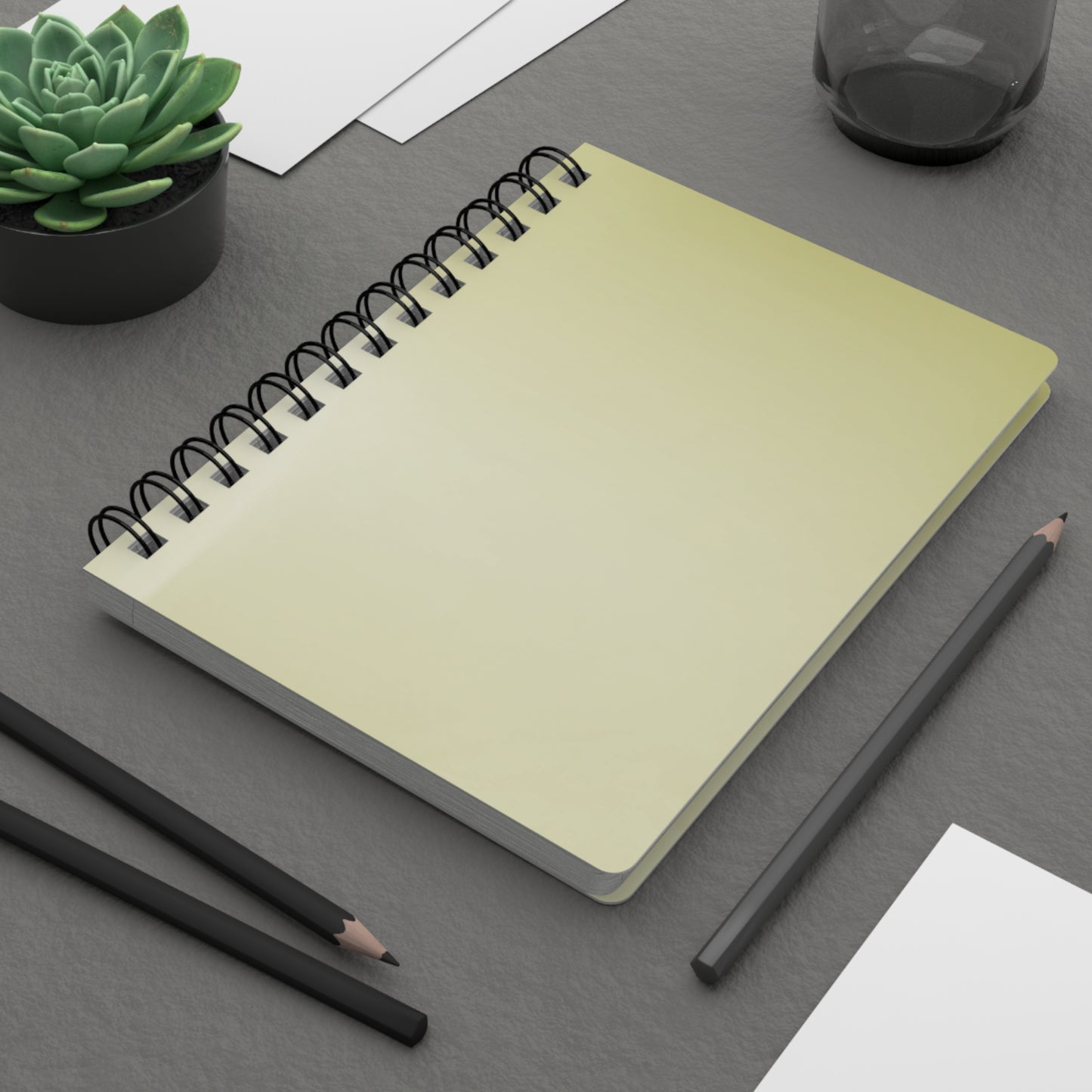 Lemon Fade Spiral Bound Journal, 5" x 7" 150 pages