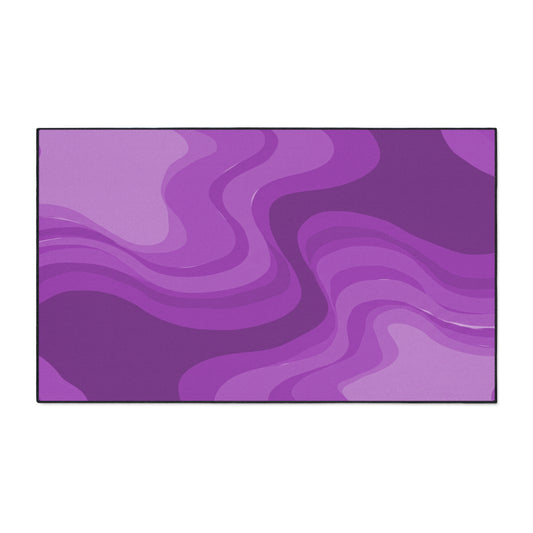 Wavey Purple Wavey 36" x 60" Heavy Duty Floor Mat