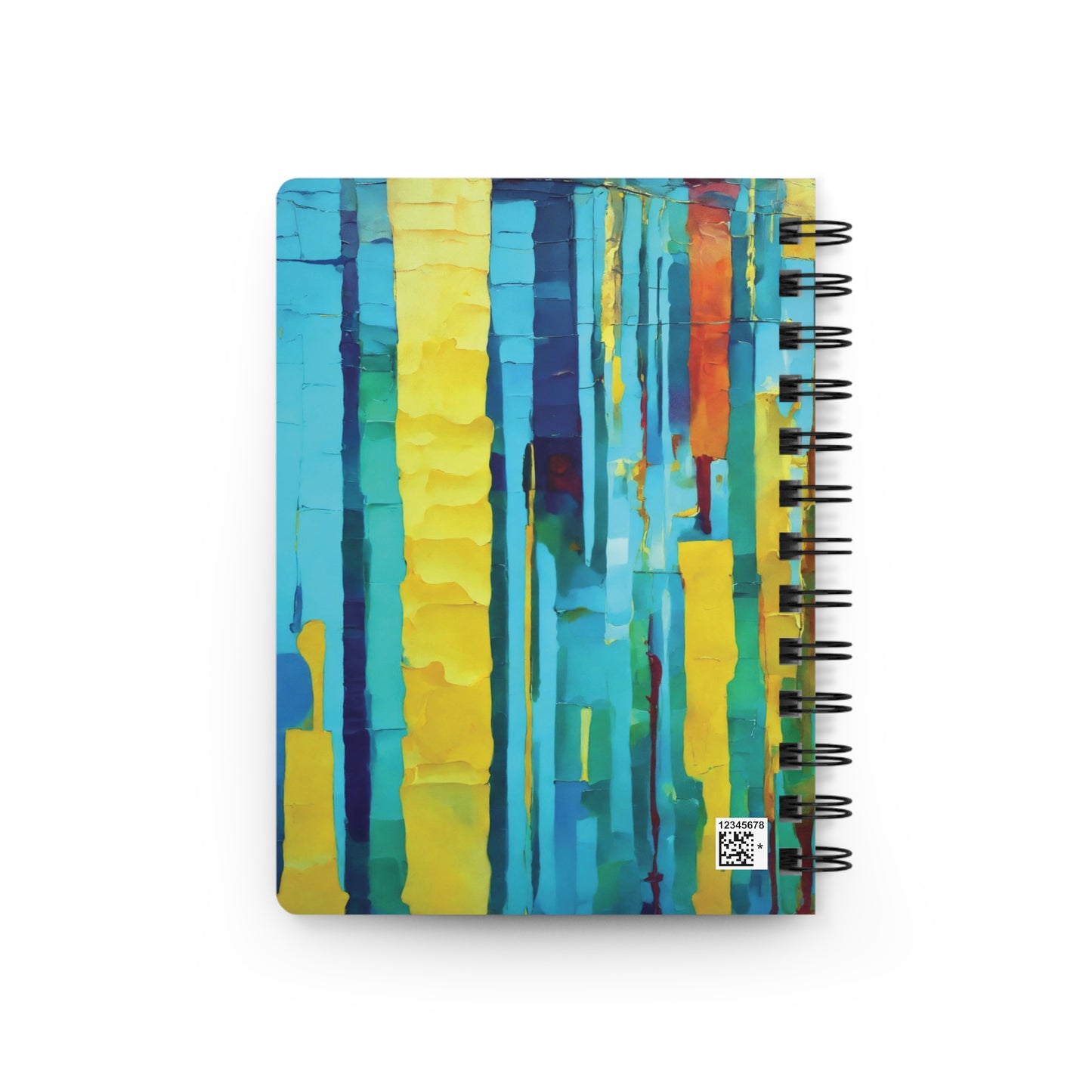 Striped Alpha Spiral Bound Journal, 5" x 7" 150 pages