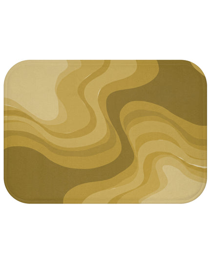 Brown Wavey 24" x 17" Bath Mat