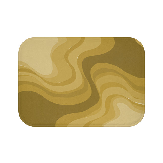 Brown Wavey 24" x 17" Bath Mat