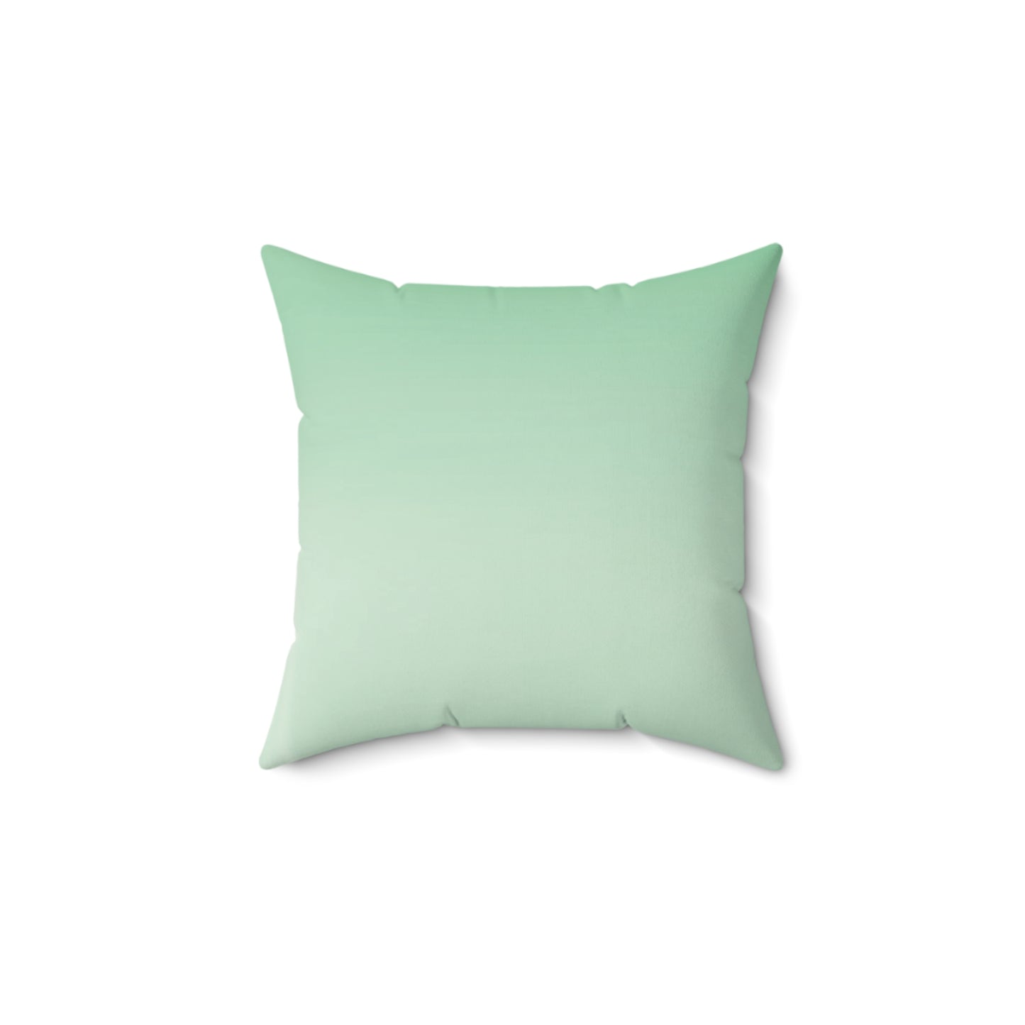 Mint Fade 14" x 14" Faux Suede Square Pillow