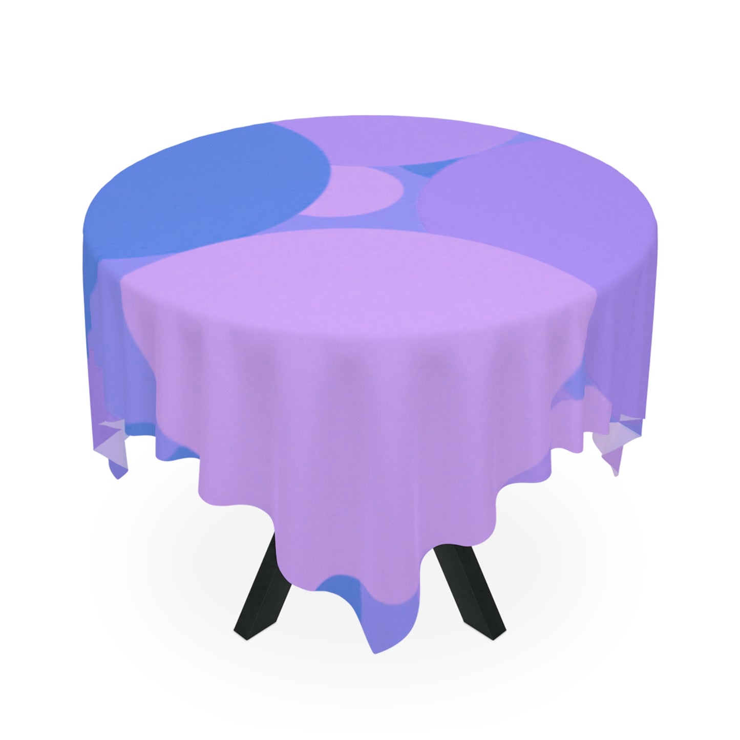 Pastel Purple Family Patches Tablecloth, 55" x 55"