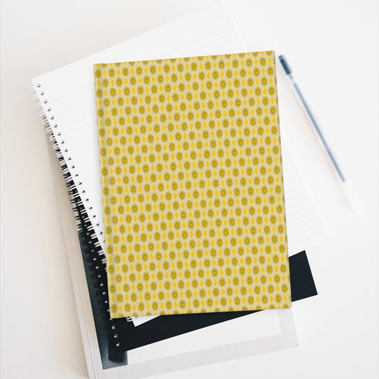 Lemongrass Star-crossed Bodies Journal - 128 Ruled Line pages - 5" x 7"