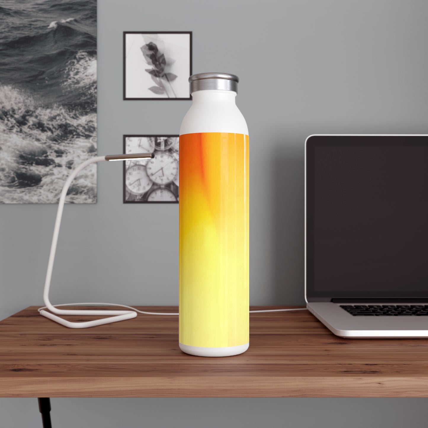 Phoenix Fade Slim Water Bottle, 20 oz White