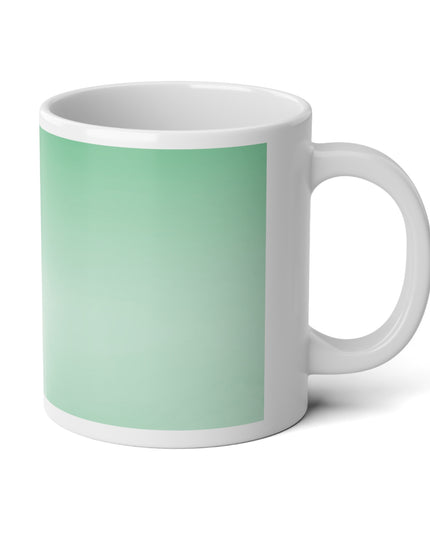 Mint Fade 20 oz White Glossy Jumbo Mug