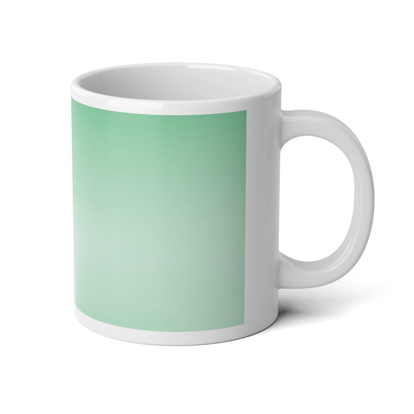 Mint Fade 20 oz White Glossy Jumbo Mug