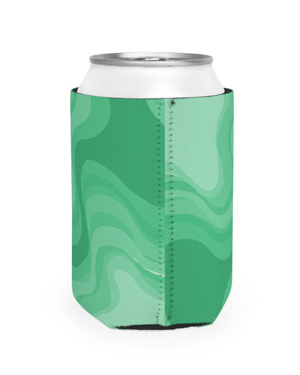 Mint Green Wavey 12 oz Can Cooler Sleeve