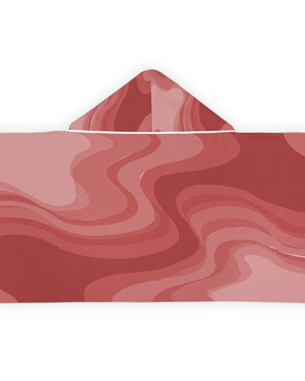 Power Red Youth Hooded Towel, 24" x 48"