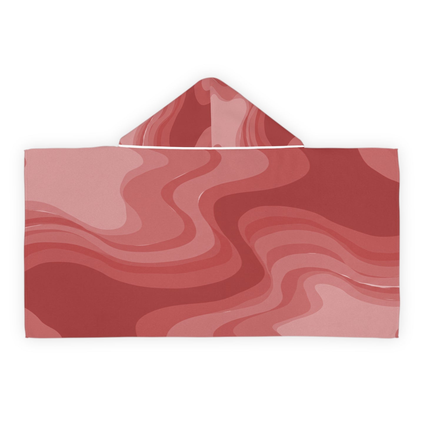 Power Red Youth Hooded Towel, 24" x 48"