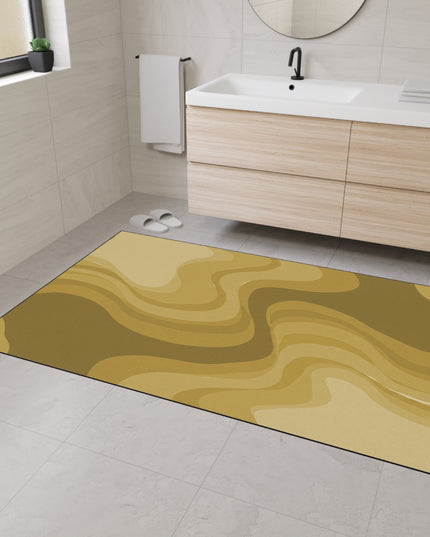 Brown Wavey 48" x 72" Heavy Duty Floor Mat