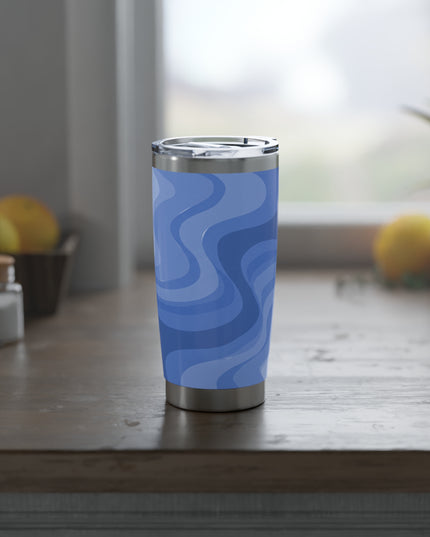 Deep Blue Wavey Vagabond 20oz Tumbler