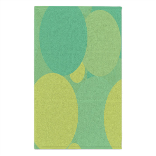 Pastel Green Patches Rally Towel, 11" x 18"