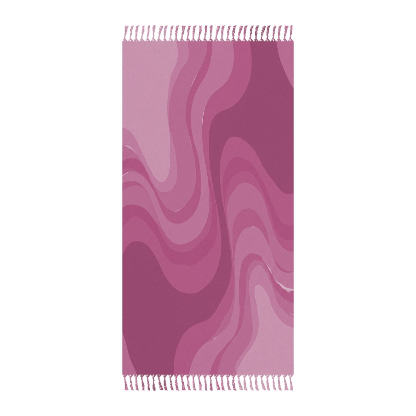 Pinky Mauve Wavey 38" × 81" Boho Beach Cloth