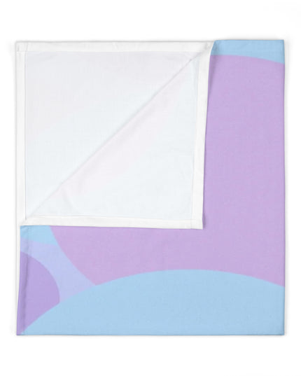Pastel Purple and Mauve Patches Baby Swaddle 30″×40″ Blanket