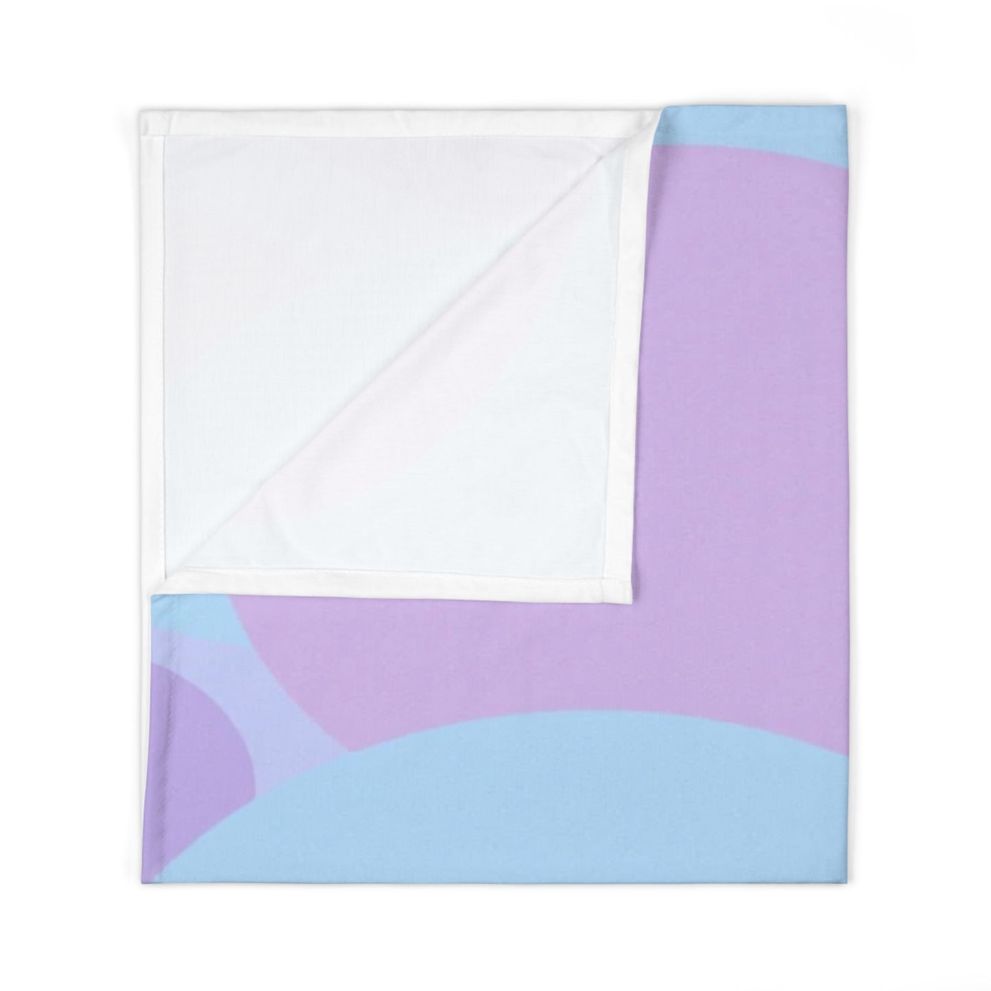 Pastel Purple and Mauve Patches Baby Swaddle 30″×40″ Blanket