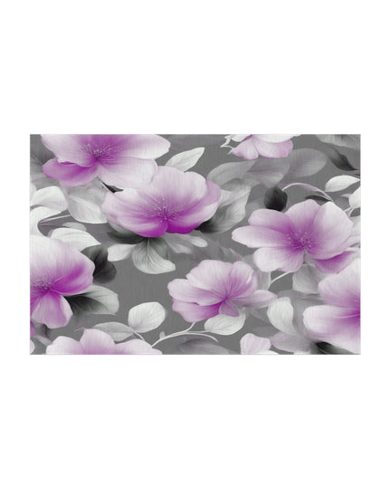 Purple Blossom Floral Bunch Outdoor Rug, 48" x 72"