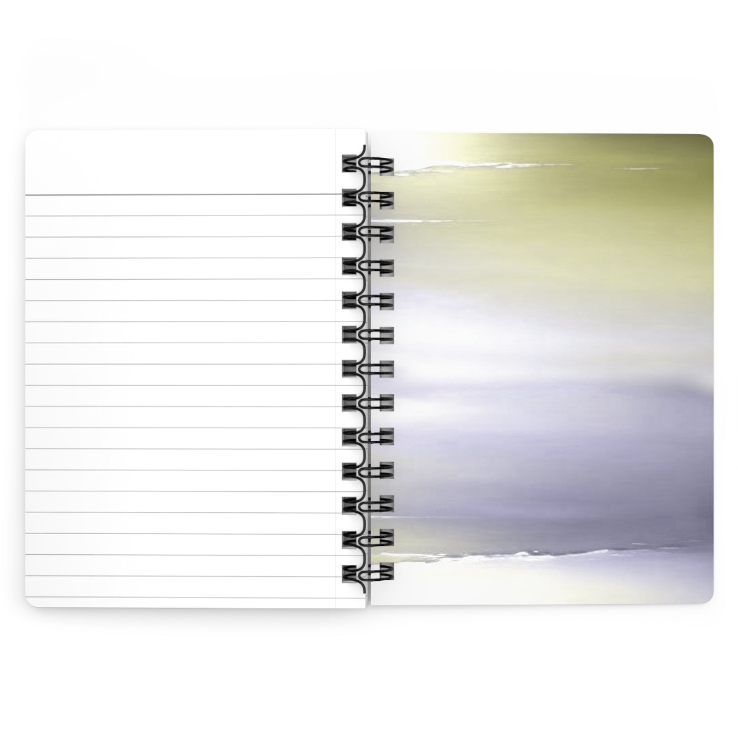 Lavender Sea Golden Fog Sea Purple Fog Spiral Bound Journal, 5" x 7" 150 pages