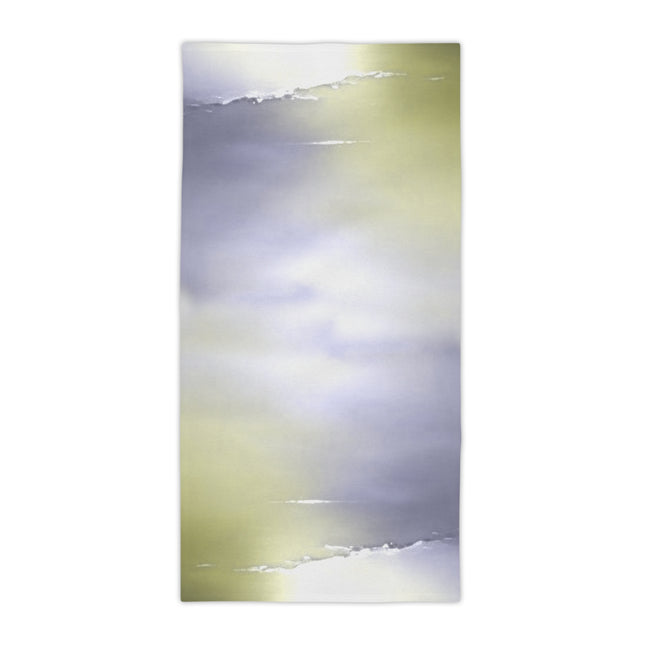 Lavender Sea Golden Fog Beach Towel, 30" x 60"