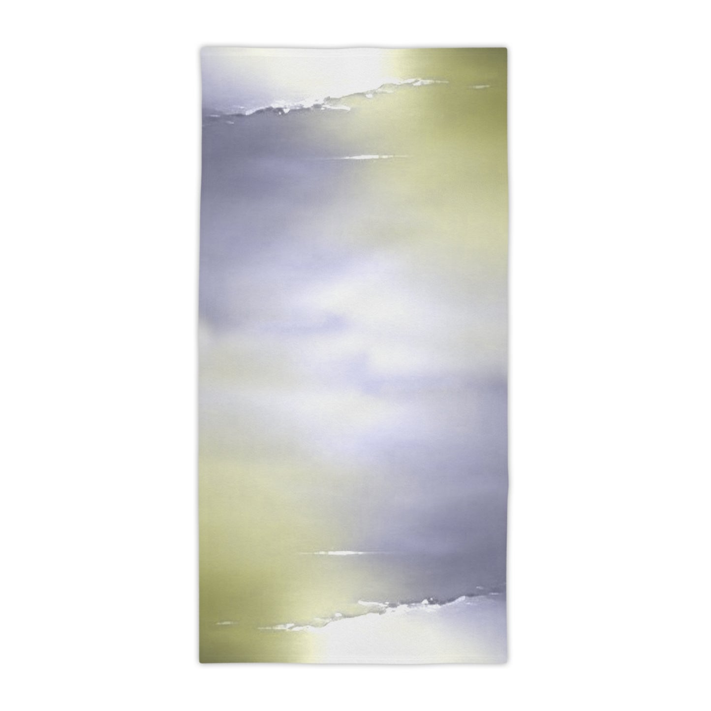 Lavender Sea Golden Fog Beach Towel, 30" x 60"