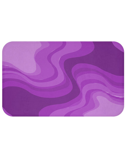 Wavey Purple Wavey 34" x 21" Bath Mat
