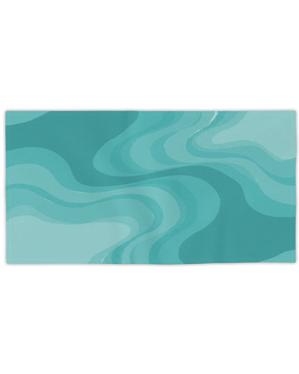 Tif Green Wavey Beach Towel, 24" x 44"