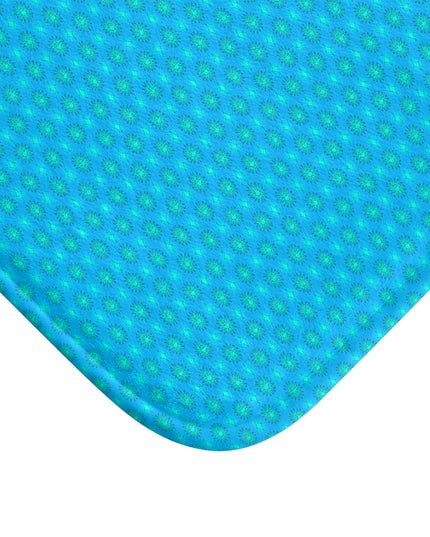 Blue Green Star-crossed Bodies 24" x 17" Bath Mat