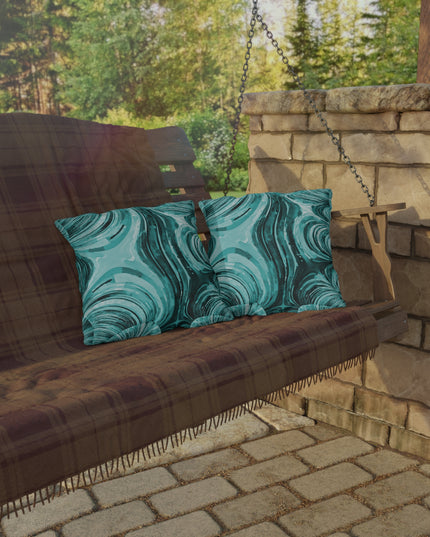 Uzi Spiral Tif Outdoor Pillow, 16" x 16"