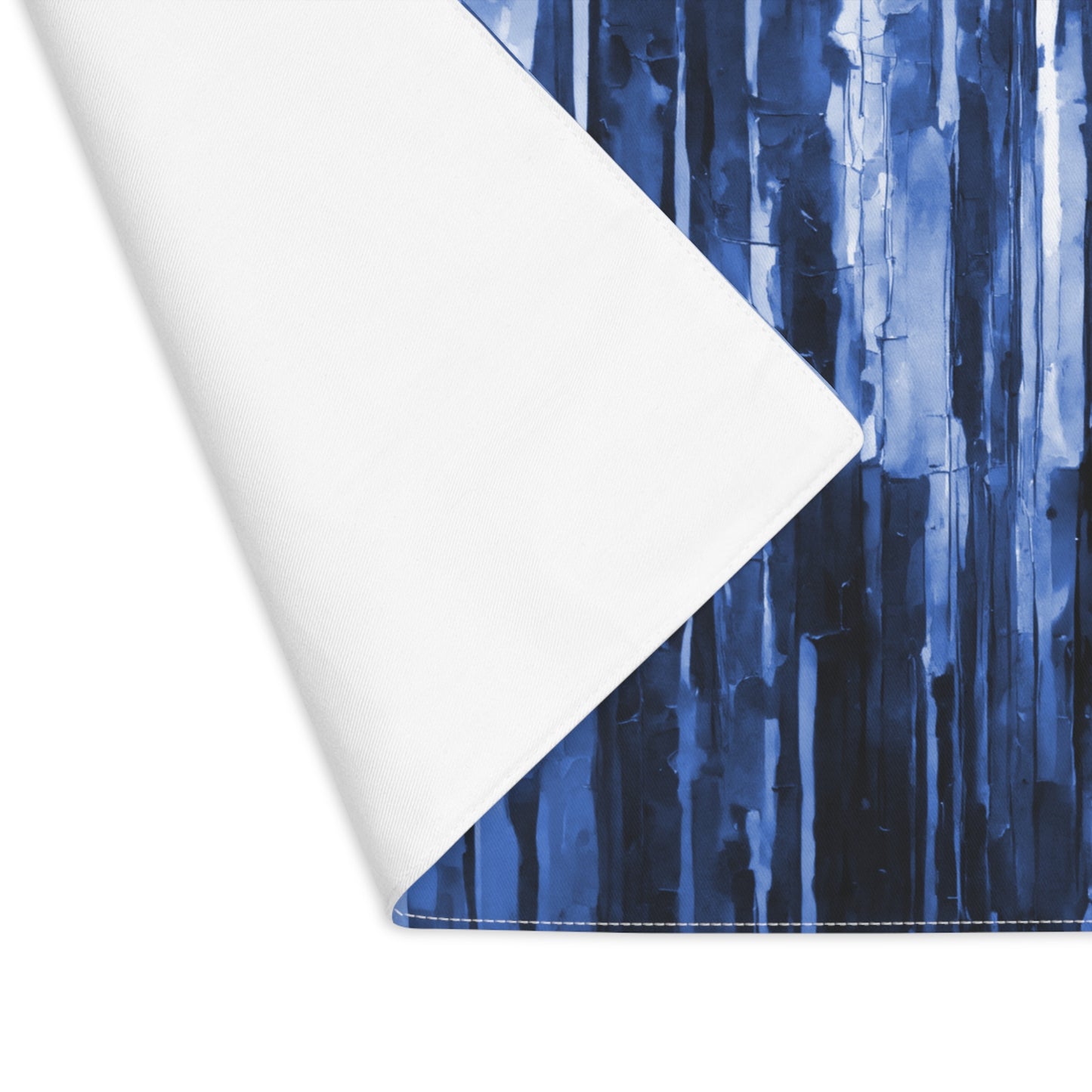 Striped Deep Blue Placemat, 1 pc