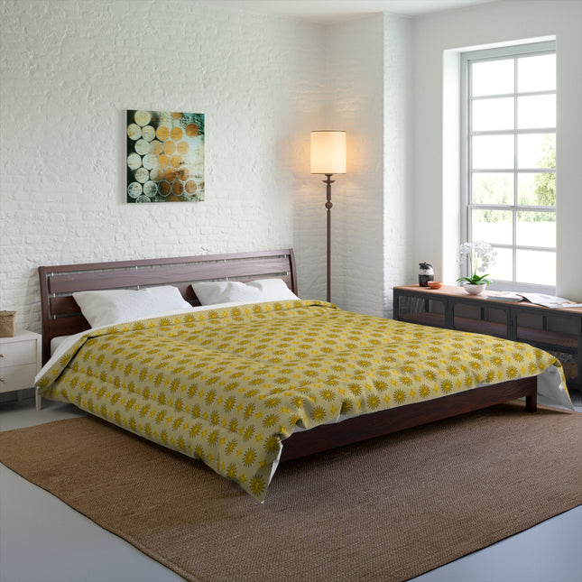 Lemongrass Star-crossed Bodies Comforter, 104" × 88"