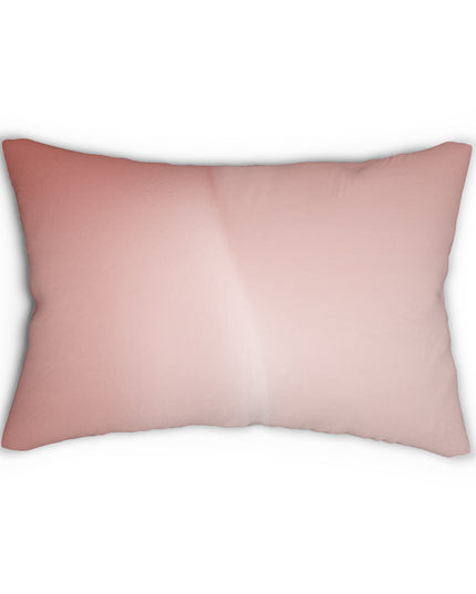 Rose Red Fade Spun Polyester Lumbar Pillow, 20" x 14"