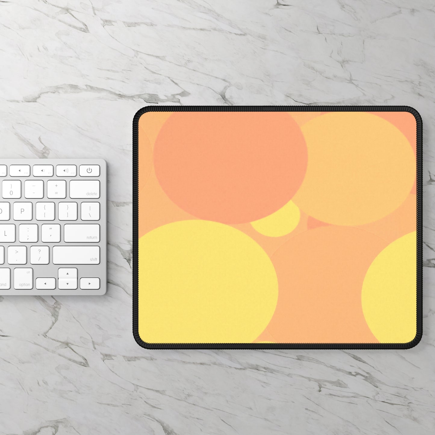 Pastel Bright Oranges Patches 9" x 7" Gaming Mouse Pad