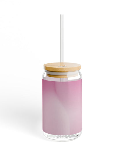 Pink Blush Fade Sipper Glass, 16oz
