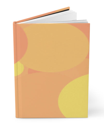 Pastel Bright Oranges Patches 5.75" x 8" Hardcover Journal Matte with 150 lined pages