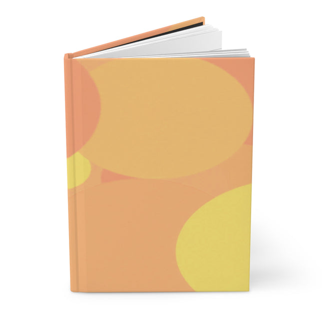 Pastel Bright Oranges Patches 5.75" x 8" Hardcover Journal Matte with 150 lined pages