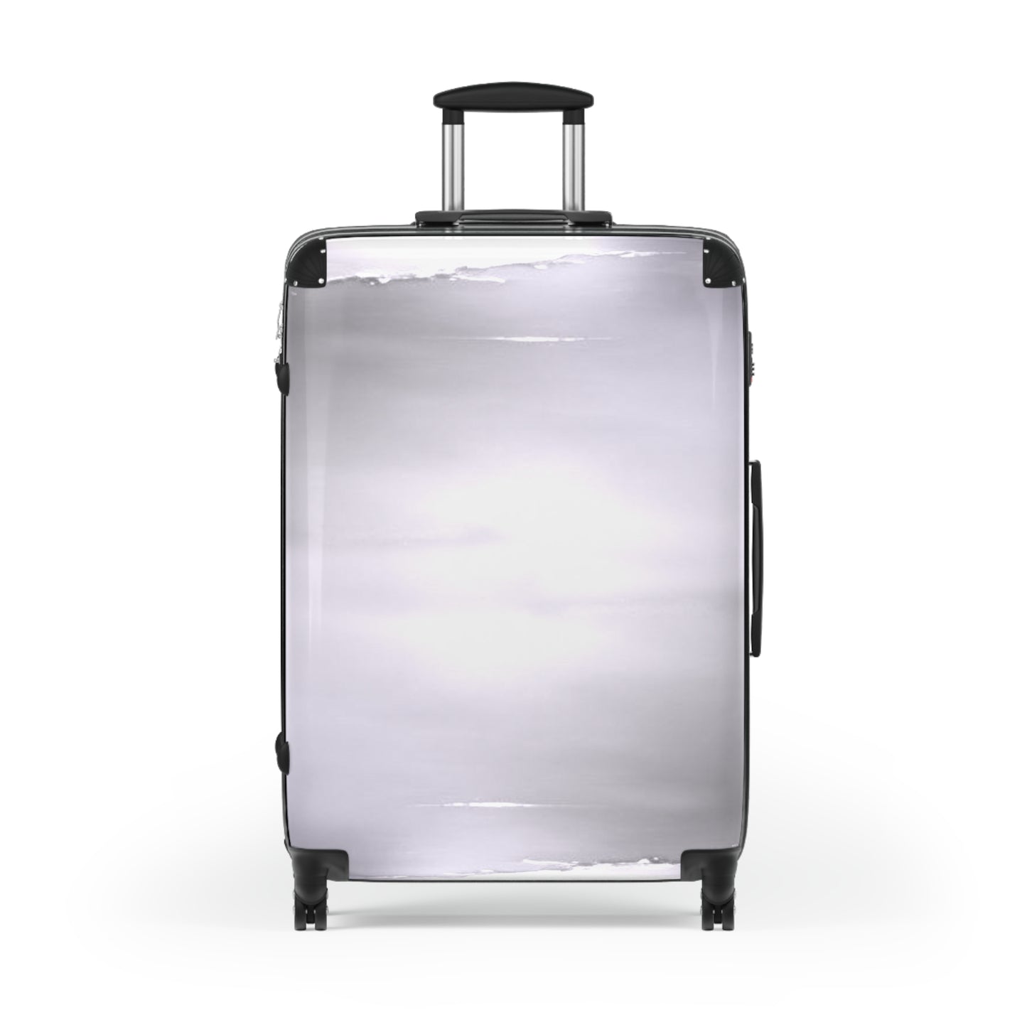 Sephia Sea Dark Fog Large Suitcase with built in lock, 4 double-wheels, telescopic handle, and ABS back hard-shell