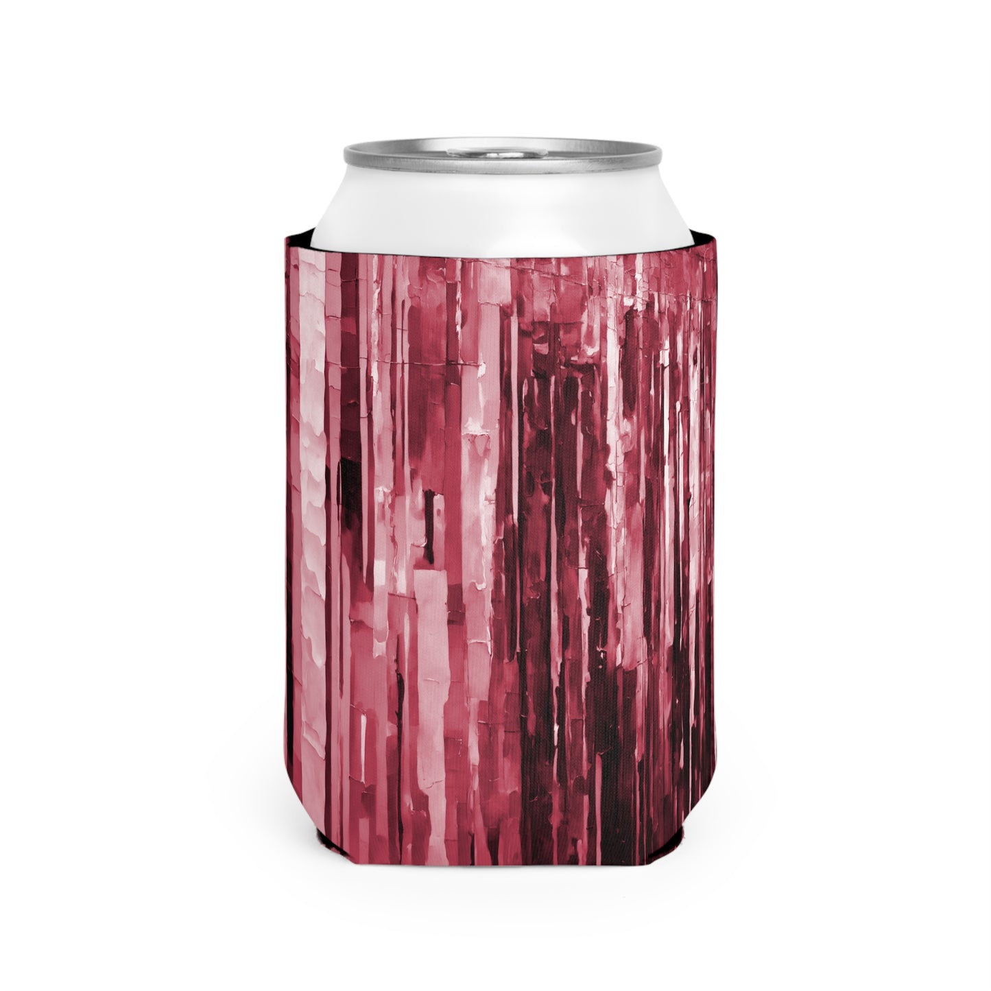 Striped Ruby 12 oz Can Cooler Sleeve