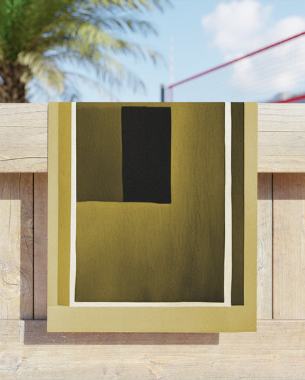 Tan Shadow Beach Towel, 18" x 27"