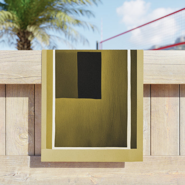 Tan Shadow Beach Towel, 18" x 27"