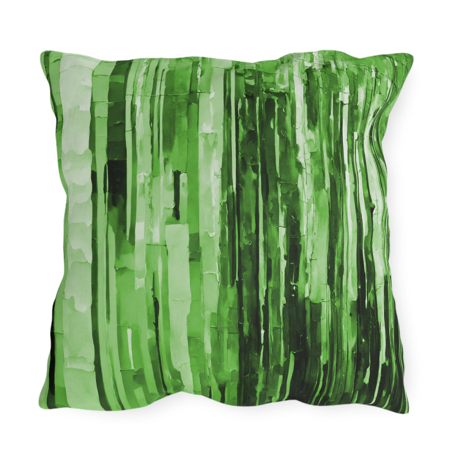 Striped Mint Pastel 20" x 20" Outdoor Pillow