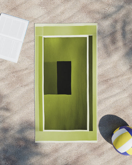 Lemongrass Shadow Beach Towel, 24" x 44"