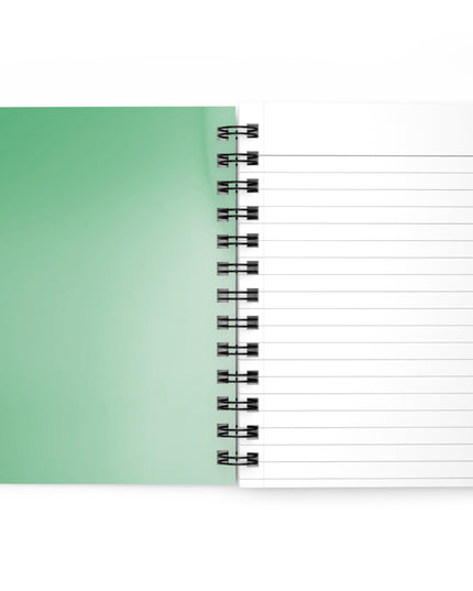 Mint Fade Spiral Bound Journal, 5" x 7" 150 pages