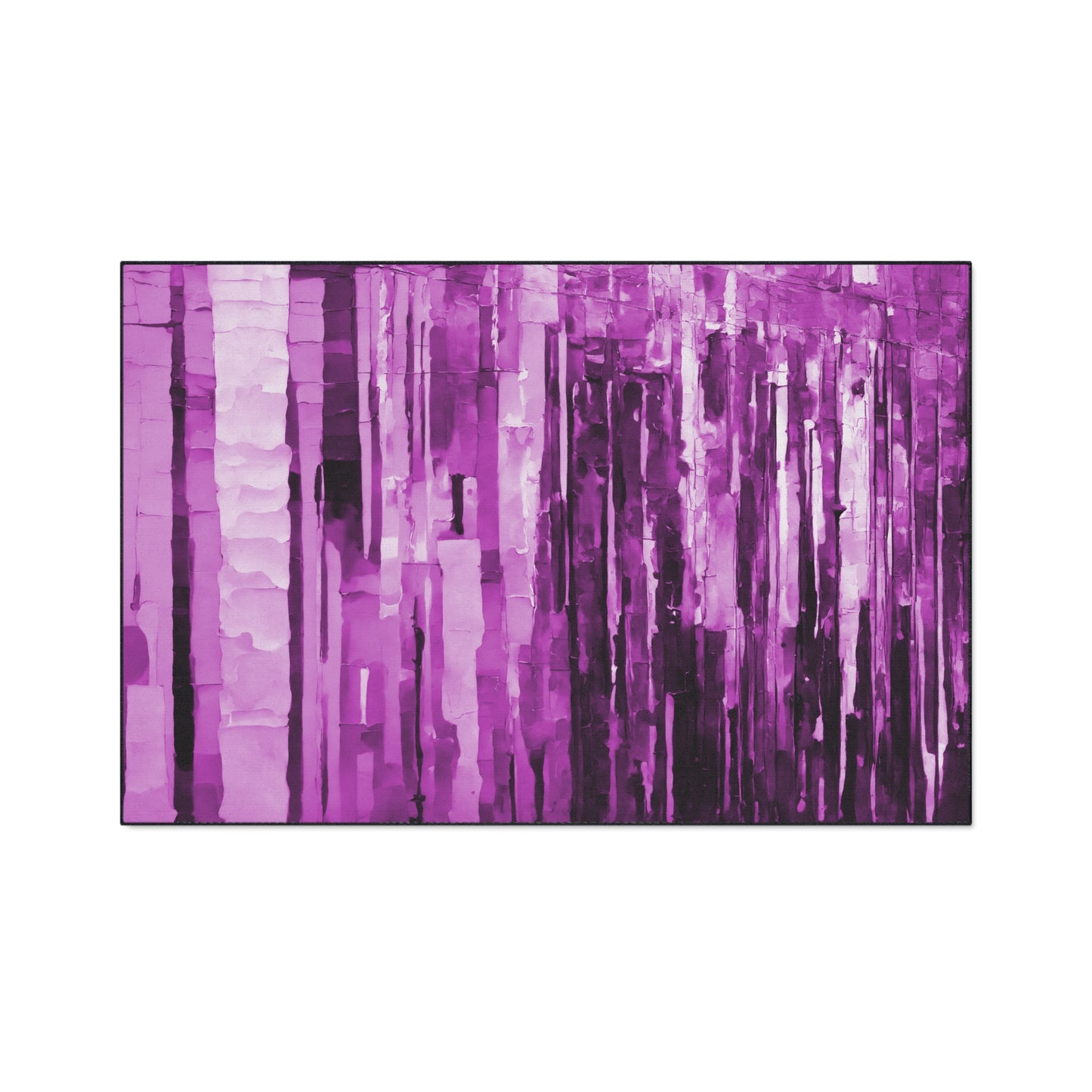 Striped Powder Lavender 48" x 72" Heavy Duty Floor Mat